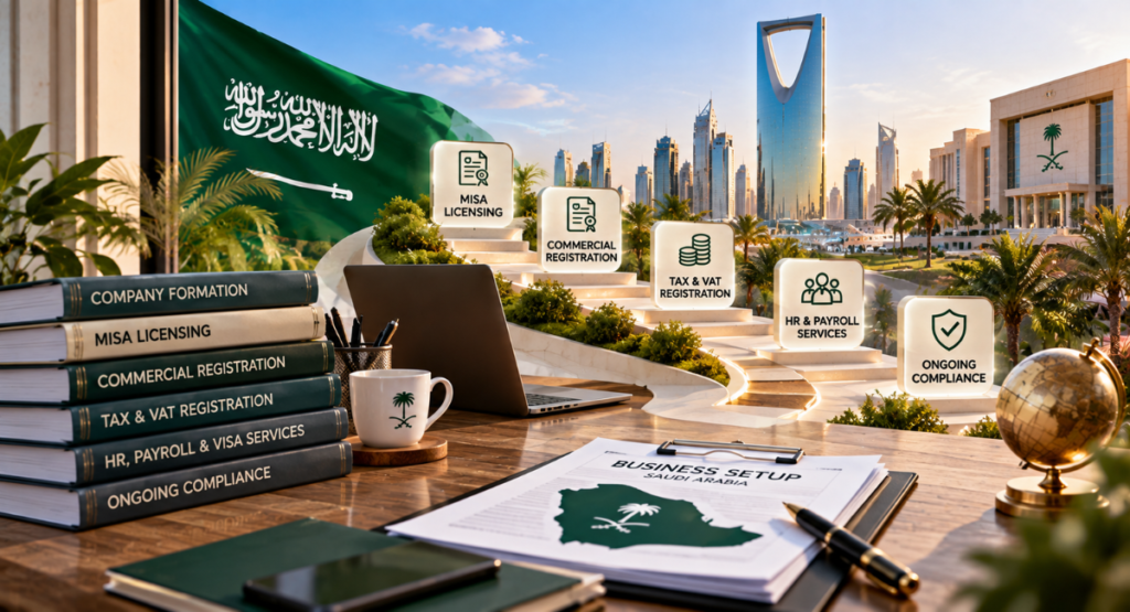 Corporate Service Company in Saudi Arabia: Setup, Compliance and Government Services